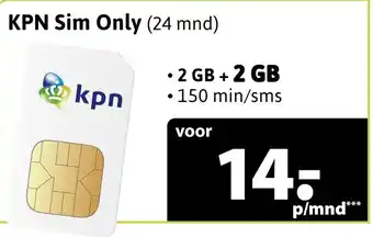 Welcom KPN Sim Only aanbieding