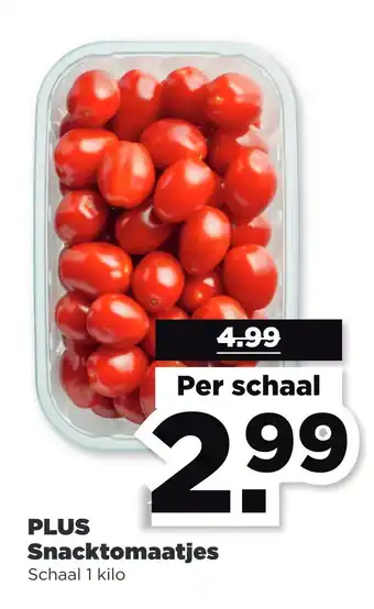 PLUS Plus snacktomaatjes schaal 1 kilo aanbieding