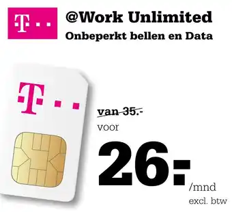 Telecombinatie Onbeperkt bellen en Data aanbieding