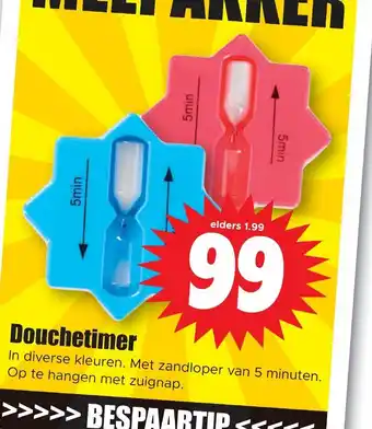 Dirk Douchetimer aanbieding