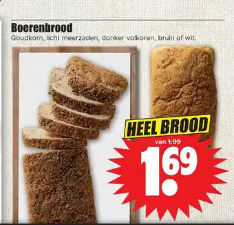 Dirk Boerenbrood goudkorn, licht meerzaden, donker volkoren, bruin of wit aanbieding