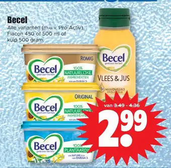 Dirk Becel 459 of 500 ml of kuip 500 gram aanbieding