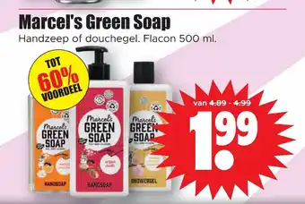 Dirk Marcel's Green Soap Handzeep of douchegel 500 ml aanbieding