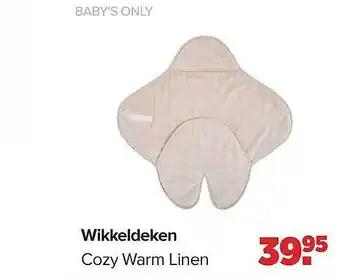 Baby-Dump Wikkeldeken cozy warm linen aanbieding