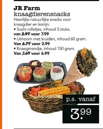 Dierspecialist Jr farm knaagdierensnacks aanbieding