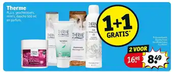 Kruidvat Therme 1+1 gratis aanbieding