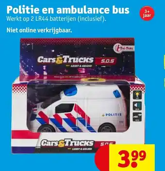 Kruidvat Politie en ambulance bus aanbieding