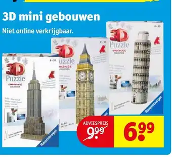 Kruidvat 3D mini gebouwen aanbieding