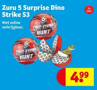 Kruidvat Zuru 5 Surprise Dino Strike S3 aanbieding