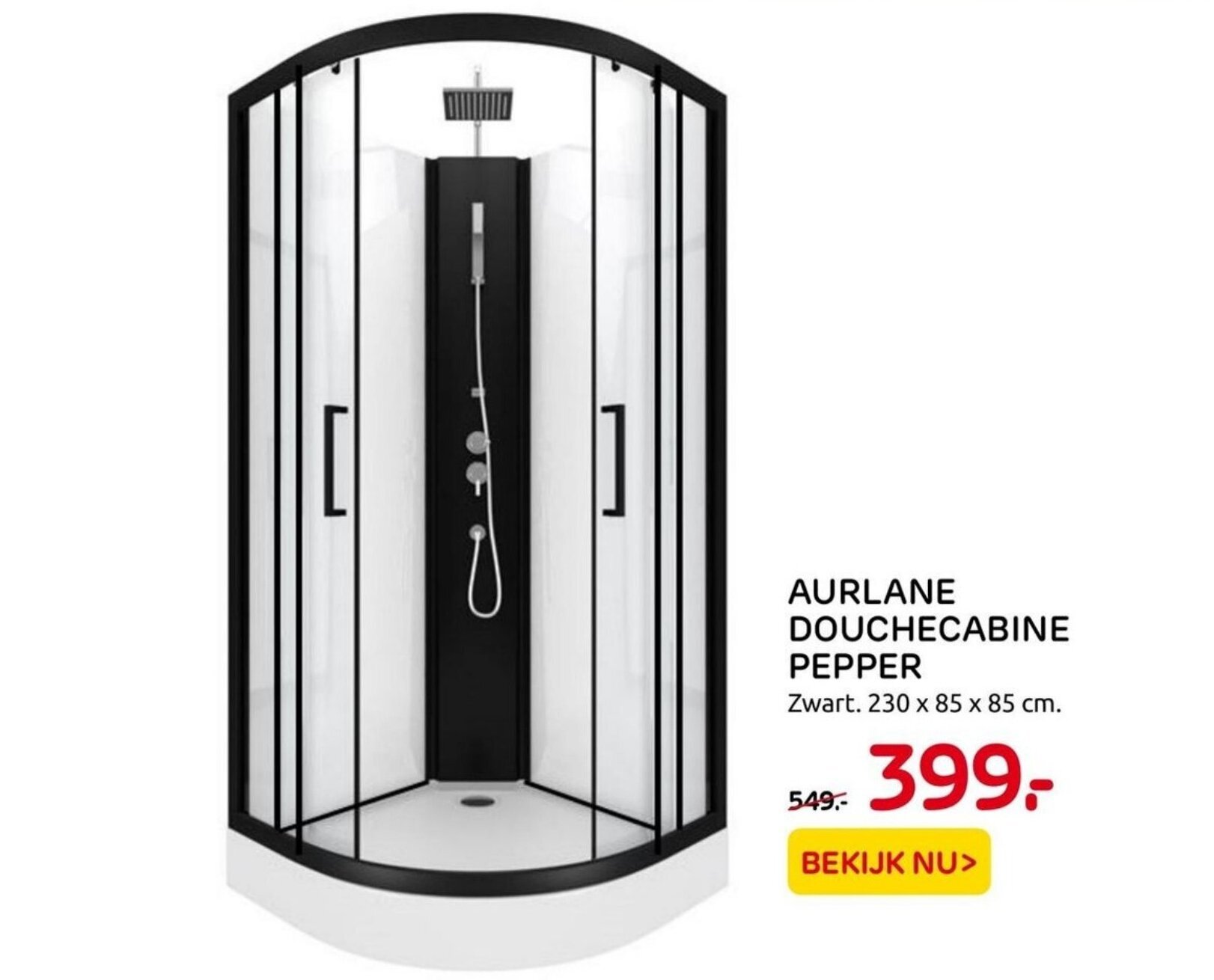Aurlane douchecabine pepper aanbieding bij Praxis