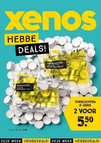 Xenos Theelichten 8-Uurs aanbieding