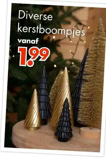 Wibra Diverse kerstboompjes aanbieding