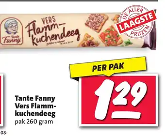 Nettorama Tante Fanny Vers Flammkuchendeeg 260 gram aanbieding