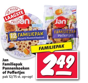 Nettorama Jan Familiepak Pannenkoeken of Poffertjes aanbieding