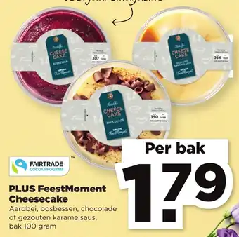 PLUS PLUS FeestMoment Cheesecake 100g aanbieding