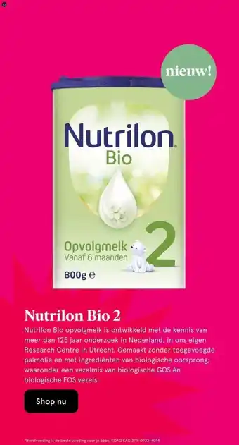 Etos Nutrilon bio 2 aanbieding