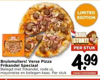 Vomar Voordeelmarkt Brulsmullers! verse pizza frikandel speciaal aanbieding