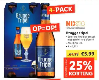 Lidl Brugge tripel aanbieding