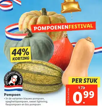 Lidl Pompoen aanbieding