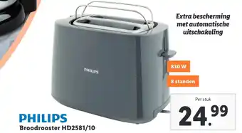 Lidl Philips broodrooster hd2581/10 aanbieding