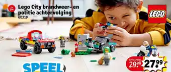 Kruidvat Lego City brandweer-en politie achtervolging 60319 aanbieding