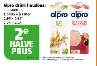 Poiesz Alpro drink houdbaar 1 liter aanbieding