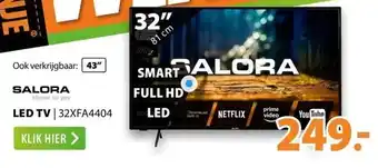 Expert Salora led tv | 32xfa4404 aanbieding