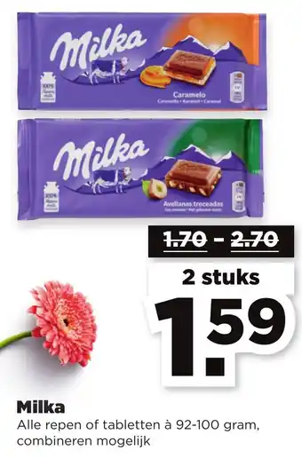 PLUS Milka aanbieding