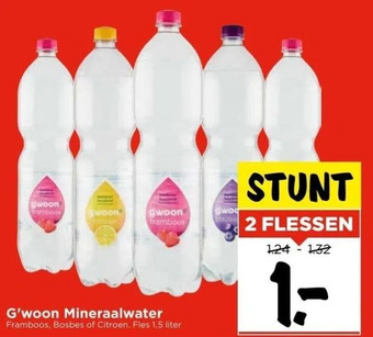 Vomar Voordeelmarkt G'woon mineraalwater aanbieding