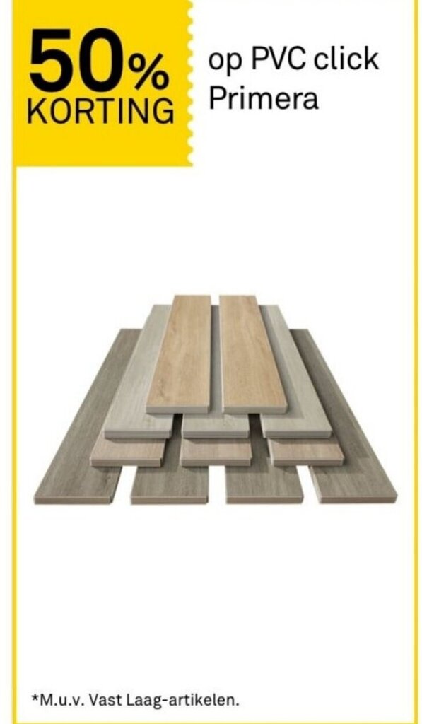 PVC click Primera aanbieding bij Karwei