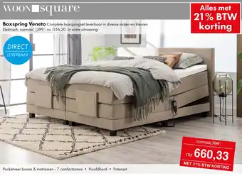 Woonsquare Boxspring veneto aanbieding