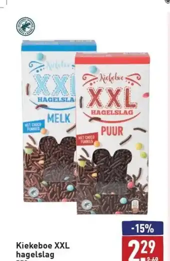 ALDI Kiekeboe xxl hagelslag aanbieding