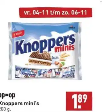 ALDI Knoppers mini's aanbieding