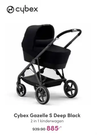 Baby & Tiener Cybex gazelle s deep black 2 in 1 kinderwagen aanbieding