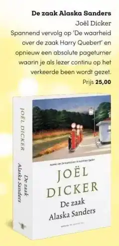 BookSpot De zaak alaska sanders joël dicker aanbieding