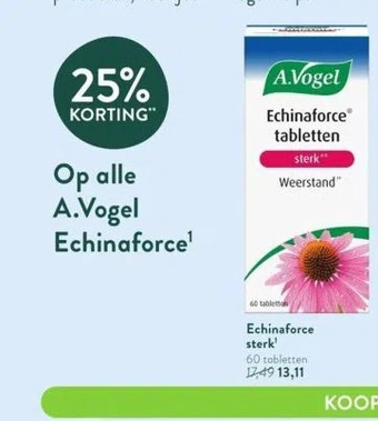 Holland & Barrett Echinaforce sterk¹ aanbieding