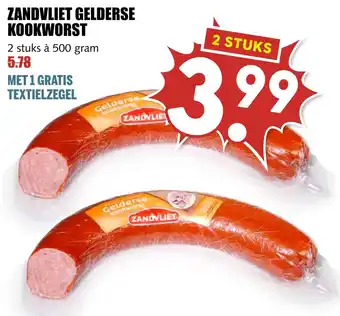 MCD Supermarkt Zandvliet gelderse kookworst aanbieding
