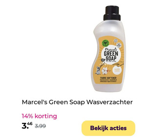 Plein.nl Marcel's green soap wasverzachter aanbieding