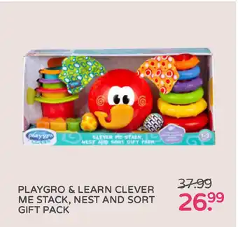 Prenatal Playgro & learn clever me stack, nest and sort gift pack aanbieding