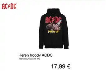 Kik Heren hoody ACDC aanbieding