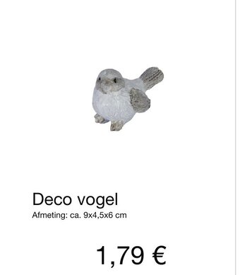 Kik Deco vogel aanbieding