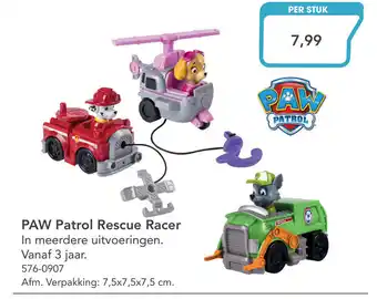 Marskramer Paw patrol rescue racer aanbieding