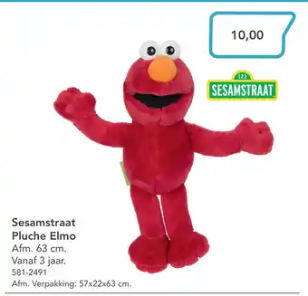 Marskramer Sesamstraat pluche elmo aanbieding