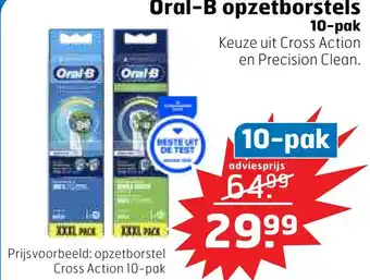 Trekpleister Oral-b opzetborstels 10-pak aanbieding