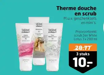 Trekpleister Therme douche en scrub aanbieding