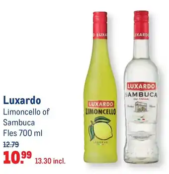 Makro Luxardo Limoncello of Sambuca 700ml aanbieding