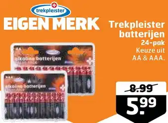 Trekpleister Trekpleister batterijen 24-pak keuze uit aa & aaa. aanbieding