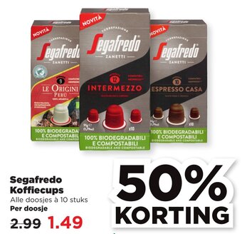 PLUS Segafredo Koffiecups aanbieding