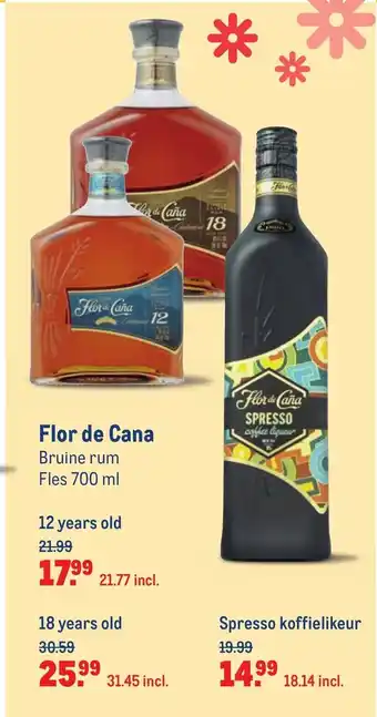 Makro Flor de Cana Bruine rum 700ml aanbieding