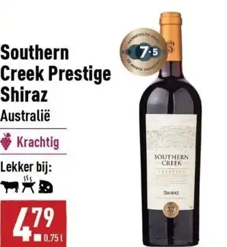 ALDI Southern creek prestige shiraz aanbieding